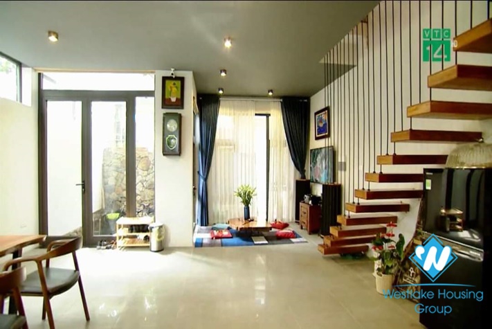 Beautiful garden house for rent in Bac Cau street, Long Bien district.